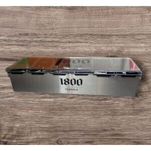 NEW NIB Jose Cuervo Tequila 1800 Tray Bar Caddy Stainless Steel Garnish Station